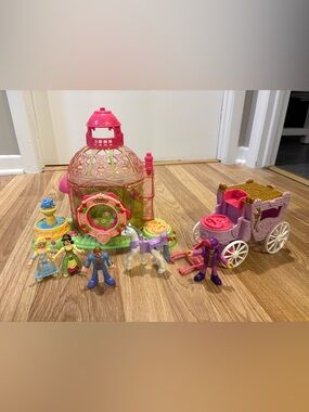Fisher Price Imaginext Precious Places Swan Princess Carriage Horse Figure